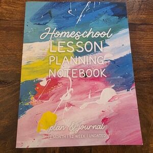Homeschool Lesson Planning Notebook - 12 Month 52 Week‎ Undated Planner